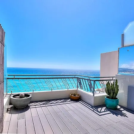 Апартаменты Le Florentina, Dernier Etage Avec Terrasse, Vue Sur La Baie Des Anges *