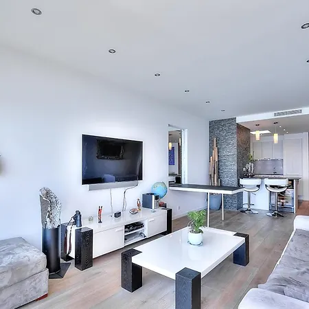Апартаменты Le Florentina, Dernier Etage Avec Terrasse, Vue Sur La Baie Des Anges *