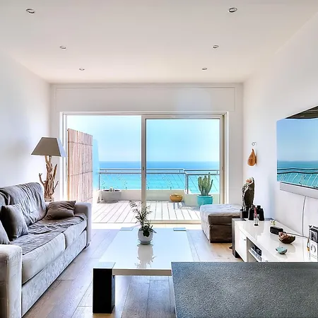 Le Florentina, Dernier Etage Avec Terrasse, Vue Sur La Baie Des Anges Апартаменты Ницца