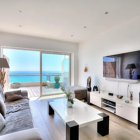 Апартаменты Le Florentina, Dernier Etage Avec Terrasse, Vue Sur La Baie Des Anges Ницца