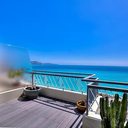 Le Florentina, Dernier Etage Avec Terrasse, Vue Sur La Baie Des Anges Nizza