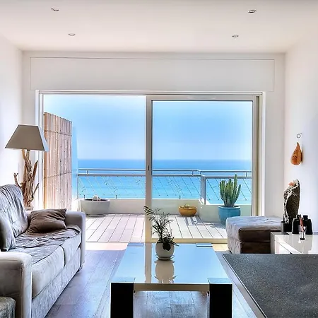 Le Florentina, Dernier Etage Avec Terrasse, Vue Sur La Baie Des Anges Апартаменты *