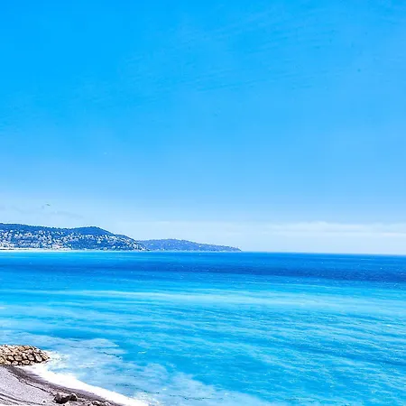 Le Florentina, Dernier Etage Avec Terrasse, Vue Sur La Baie Des Anges Ницца